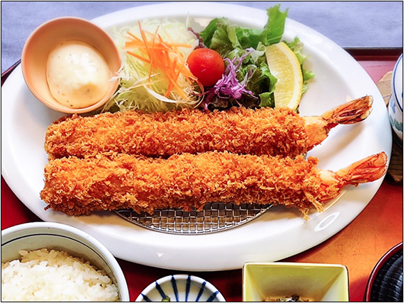 ジャンボ海老フライ定食